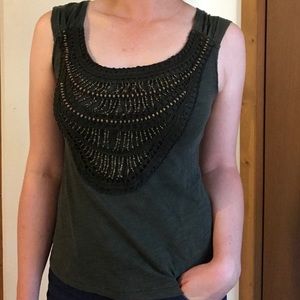 Beaded Sleeveless Top